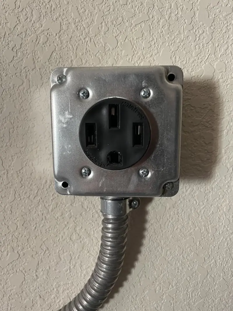 NEMA 14-50 outlet installed for Smart Home Electrical in Romeo